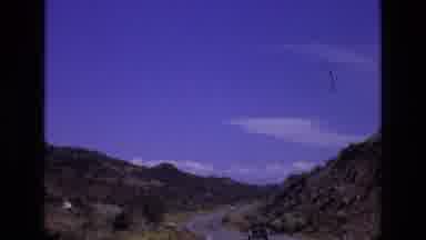 New Mexico USA (1973): Car Driving In The Mountains