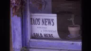 New Mexico USA (1973): Taos News Advertisement