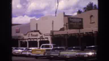 New Mexico USA (1973): Car Park Front Of Building In Summer