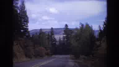 New Mexico USA (1973): Mountain Road Trip Featuring Scenic Lake Views
