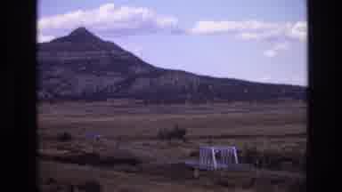 New Mexico USA (1973): Bridge With Mountain In The Back Without Civilization