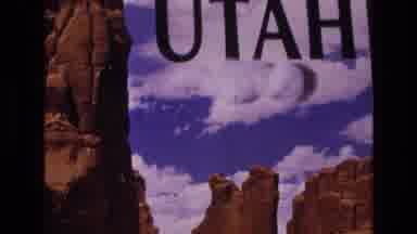 Salt Lake City Utah USA (1973): Panned View Of Red Rocks In Utah As Noted On The