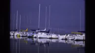 Salt Lake City Utah USA (1973): Sail Boat Marina With Boats Docked