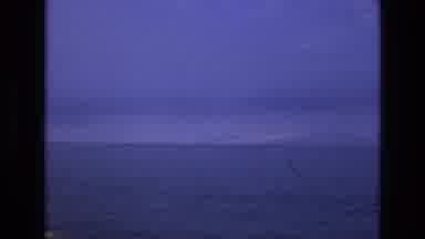 Salt Lake City Utah USA (1973): Dark Calm Waters Moonlight Sail Boats Floating On