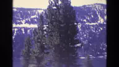 San Francisco California USA (1973): Early Winter Snow Capped Mountains