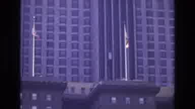 San Francisco California USA (1973): Elevator Travels Up And Down The Side Of A