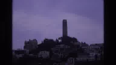 San Francisco California USA (1973): Tall Outlook Building Over Town Overlooking