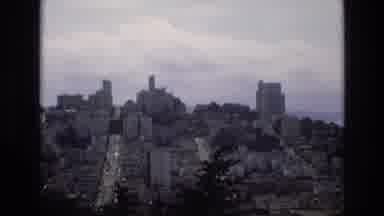 San Francisco California USA (1973): Bridge Buildings Ocean Skyline Roads Hills
