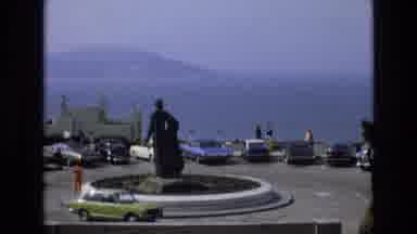 San Francisco California USA (1973): People Stopped To View The Ocean Surrounded