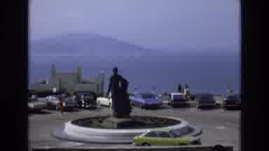 San Francisco California USA (1973): Classic Cars Over Ocean And Beautiful