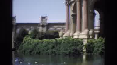 San Francisco California USA (1973): Old Historic Building Surrounded By A Bed Of