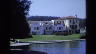 San Francisco California USA (1973): A Lake In Front Of A Beautiful Villa