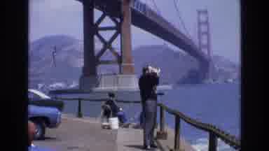 San Francisco California USA (1973): The Water Flows Under The Bridge While