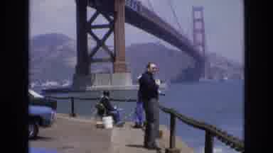 San Francisco California USA (1973): Clear Day At The Park Beneath The Golden Gate
