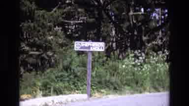 San Francisco California USA (1973): Sign By The Side Of The Road In Front Of
