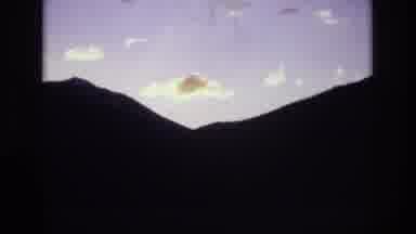 Colorado Springs Colorado USA (1974): Sun About To Rise Above Mountains In Shadow