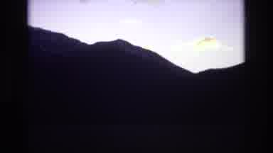 Colorado Springs Colorado USA (1974): Dark Mountain At Night Through The Eyes Of A