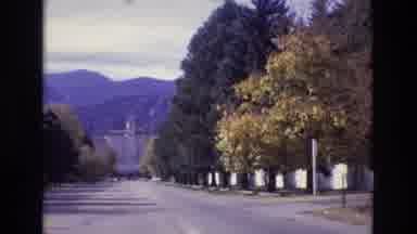 Colorado Springs Colorado USA (1974): Beautiful Tree-Lined Street With Majestic