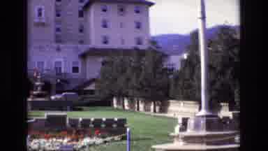 Colorado Springs Colorado USA (1974): Peaceful Courtyard Filled With Flowers And