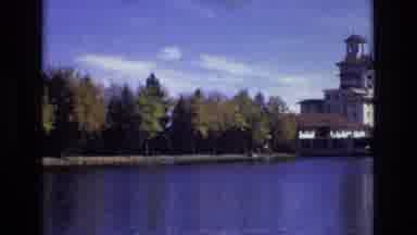 Colorado Springs Colorado USA (1974): Old School Building By Lake