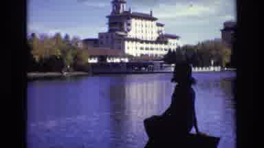 Colorado Springs Colorado USA (1974): Vintage Scenic Scene With A Silhouetted Lady