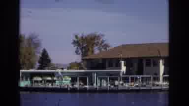 Colorado Springs Colorado USA (1974): Hotel Pool Next To A Lake