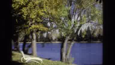 Colorado Springs Colorado USA (1974): Lounge Chair On The Banks Of Park Pond