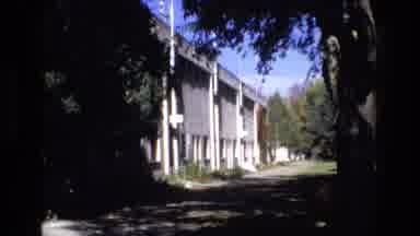 Colorado Springs Colorado USA (1974): The View Of A Path Next To A Building That