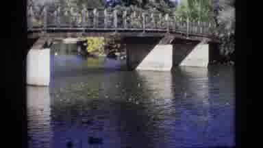 Colorado Springs Colorado USA (1974): Beautiful Serene River Flowing Under A