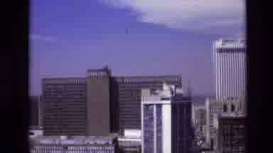 Denver Colorado USA (1974): Traveling Salesperson Admiring The View From Their