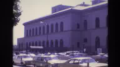Denver Colorado USA (1974): Several Cars Parked In Front Of A Historic Building