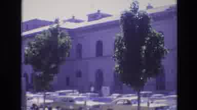 Denver Colorado USA (1974): A Small Brick House And Then A Large White Building
