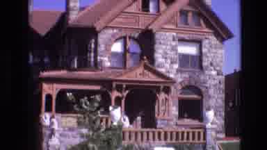 Denver Colorado USA (1974): Front Exterior Of Stone House And Landscaping
