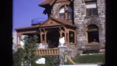 Denver Colorado USA (1974): Wood Brick Tree Clear Sky House House Porch Vehicle