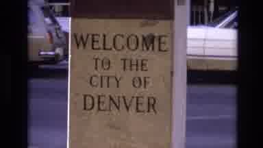 Denver Colorado USA (1974): Retro Welcome To Denver Footage