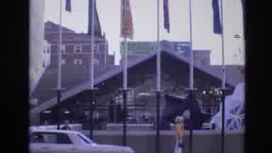 Denver Colorado USA (1974): View Of International Flags Outside Of An Embassy