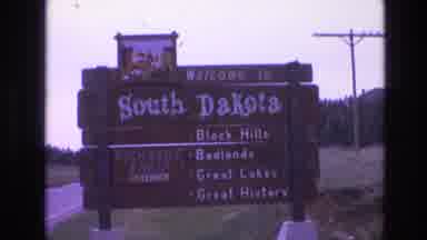 South Dakota USA (1974): Old Video Clip Of Welcome To South Dakota Small Child