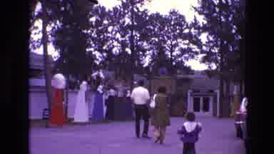 South Dakota USA (1974): Small Family On Vacation Visiting A Historical Landmark
