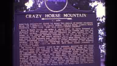 South Dakota USA (1974): Crazy Horse Mountain History And Origin