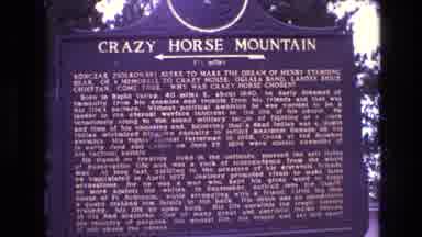 South Dakota USA (1974): Begin Your Adventure Here At Crazy Horse Mountain