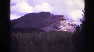South Dakota USA (1974): Mountain View With Cloudy Sky