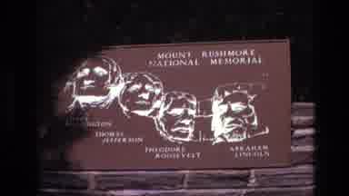 South Dakota USA (1974): Mount Rushmore Had An Information Area Describing