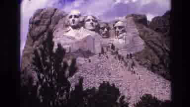 South Dakota USA (1974): The Amazing Mount Rushmore Beaming With Patriotic
