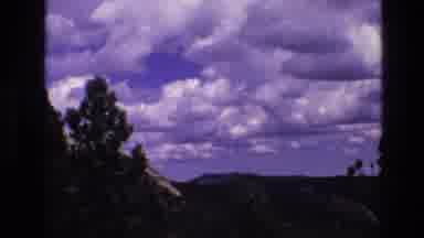South Dakota USA (1974): Cloud Sky Tree Blue Sunlight Sunny Forest Outdoors