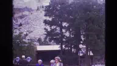 South Dakota USA (1974): People Walking In A Forest