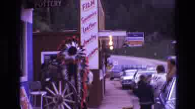 South Dakota USA (1974): Man Dressed As Native American Giving Horse Ride To Young
