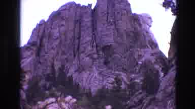 South Dakota USA (1974): Bottom View Of A Mountain