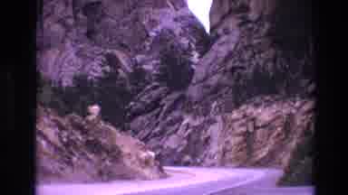 South Dakota USA (1974): Deep Lake With Rocks And Mountains Around And Branches Of