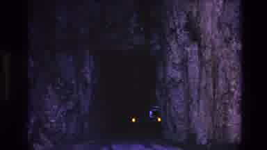 South Dakota USA (1974): Car Exiting Dark Tunnel