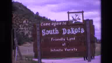 South Dakota USA (1974): Welcome To South Dakota The Friendly Land Of Infinite